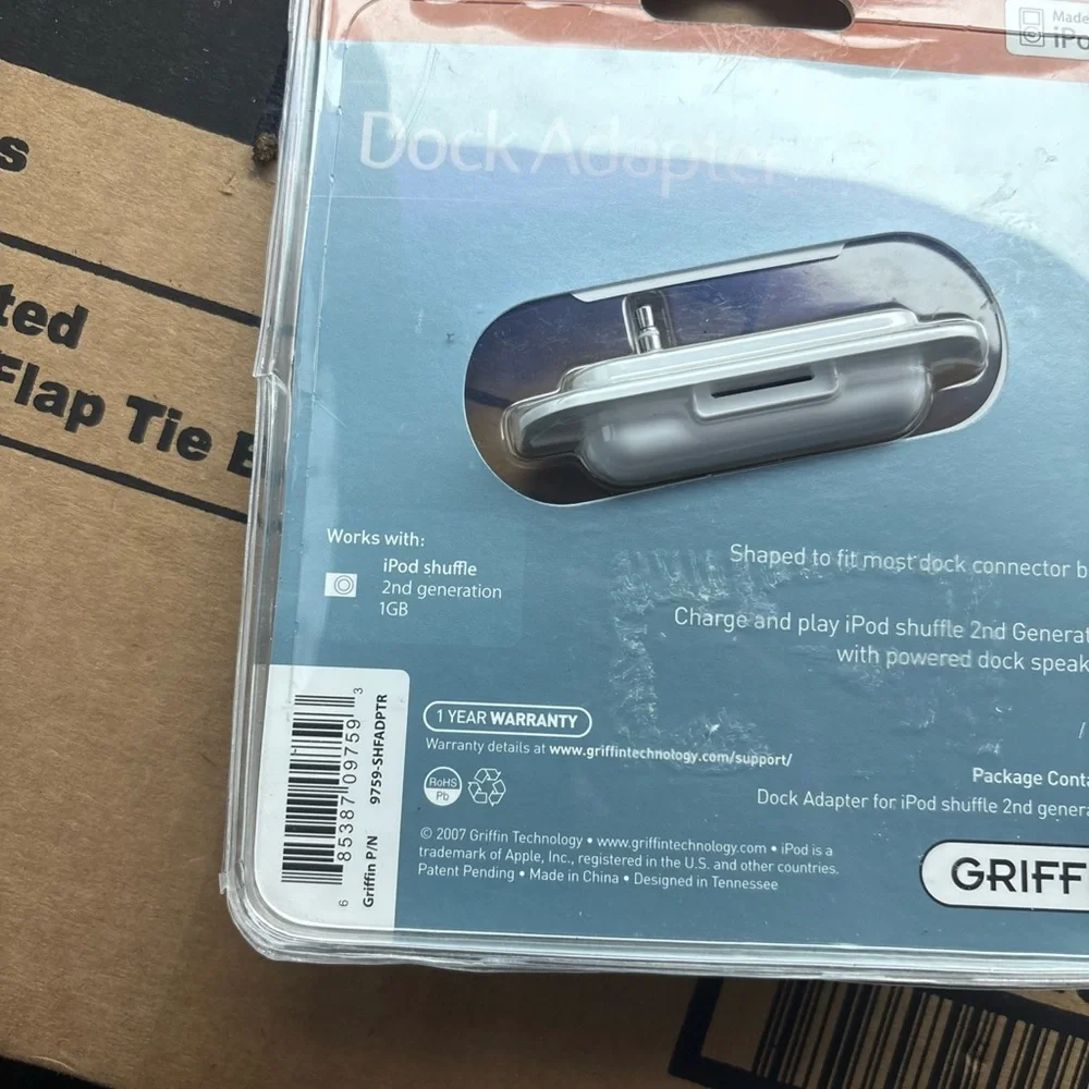 Griffin Technology Dock Adapter For 2nd Generation IPod Shuffle Apple Hi-Fi